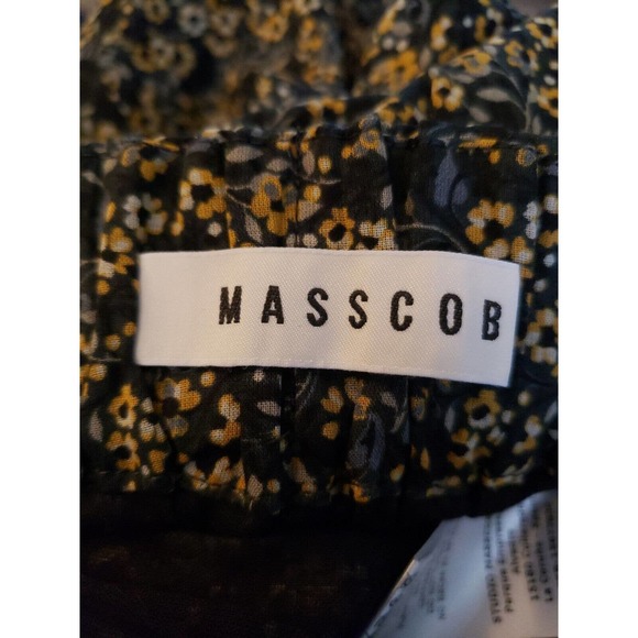 Masscob Womens Floral Print Tapered Crop Pants Elastic Waist FR34 US Sz 2 (B - Picture 4 of 6